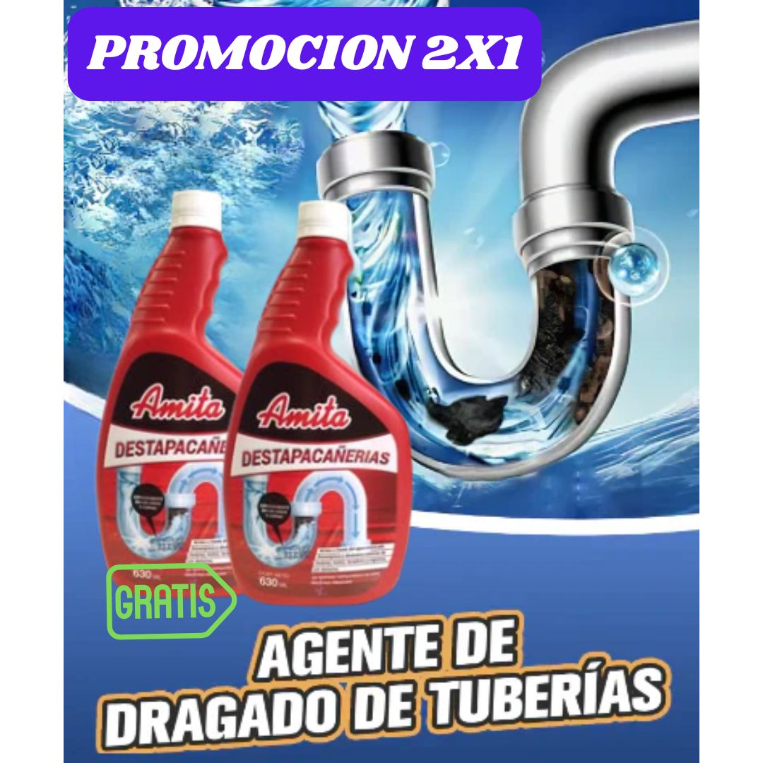 Agente de Dragado de tuberías - 630ml - compra uno lleva 2